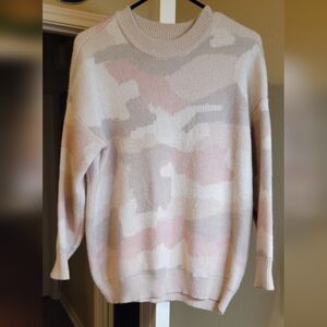 SO Women's Pastel Camouflage Sweater